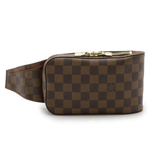 LOUIS VUITTON Damier Geronimos Body Bag Shoulder Waist Pouch